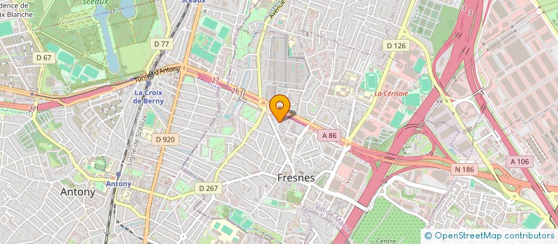 localisation de l'entreprise MONSIEUR IBRAHIM MACALOU  FRESNES