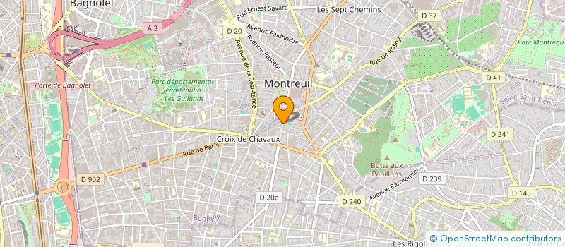 localisation de l'entreprise MONSIEUR IBRAHIM MEITE à MONTREUIL