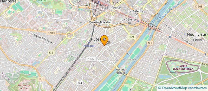 localisation de l'entreprise MONSIEUR IBRAHIM MHARRAR  PUTEAUX