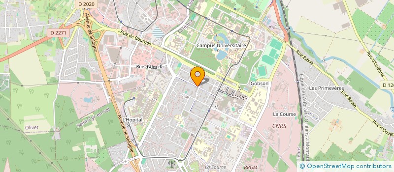 localisation de l'entreprise MONSIEUR IBRAHIM MODIBO CISSE à ORLEANS