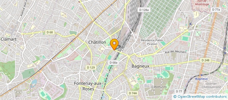 localisation de l'entreprise MONSIEUR IBRAHIM MOHAMUD MOHAMED à BAGNEUX
