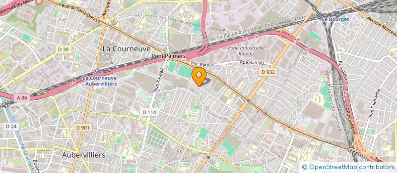 localisation de l'entreprise MONSIEUR IBRAHIM MOUSSA à LA COURNEUVE