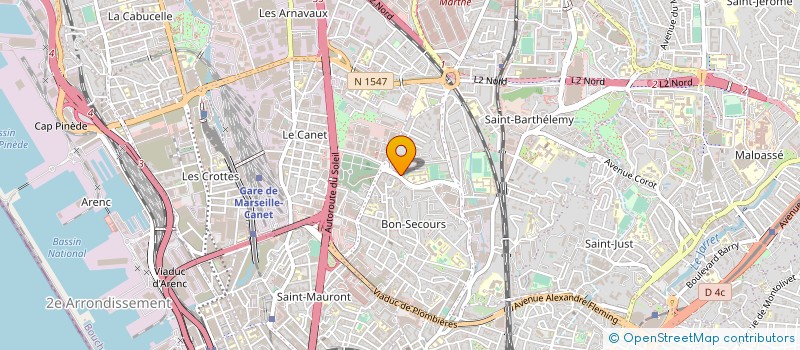 localisation de l'entreprise MONSIEUR IBRAHIM MOUSSA  MARSEILLE 14EME