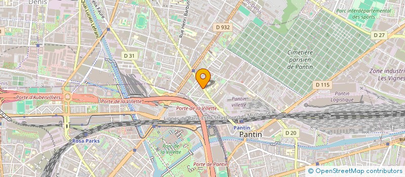 localisation de l'entreprise MONSIEUR IBRAHIM MUHAMMAD à PANTIN