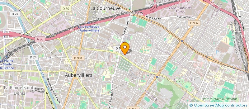 localisation de l'entreprise MONSIEUR IBRAHIM NAIT TAHAR  AUBERVILLIERS