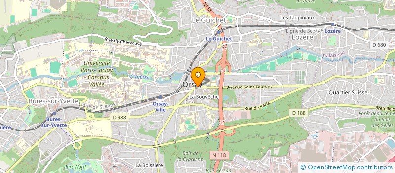 localisation de l'entreprise MONSIEUR IBRAHIM OMER IDRISS  ORSAY