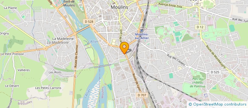 localisation de l'entreprise MONSIEUR IBRAHIM OMERDIN à MOULINS