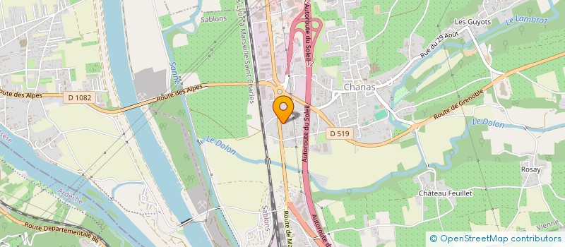 localisation de l'entreprise MONSIEUR IBRAHIM ORAL  CHANAS