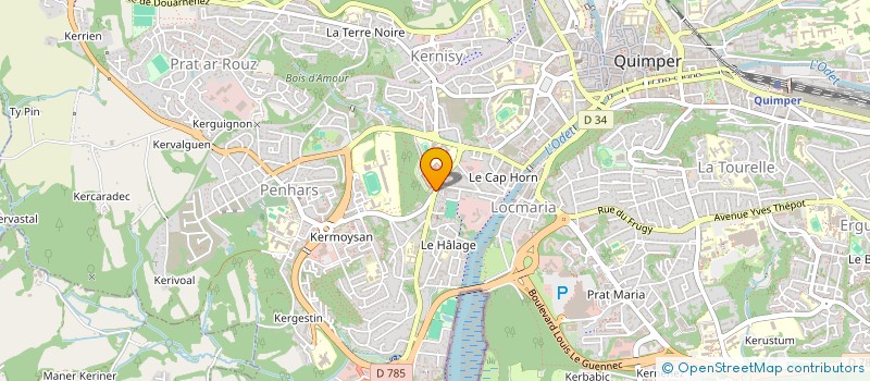 localisation de l'entreprise MONSIEUR IBRAHIM OYABI à QUIMPER