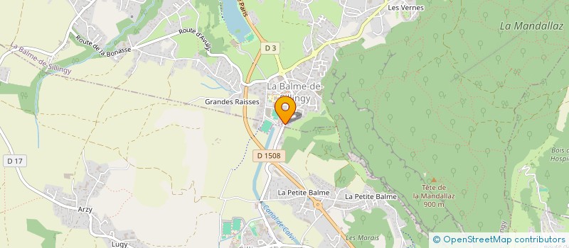 localisation de l'entreprise MONSIEUR IBRAHIM OZKAN  LA BALME-DE-SILLINGY