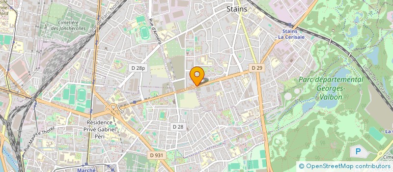 localisation de l'entreprise MONSIEUR IBRAHIM PATEL à STAINS