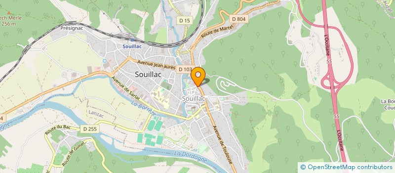 localisation de l'entreprise MONSIEUR IBRAHIM RASHIDI  SOUILLAC