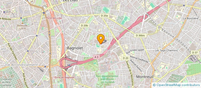 localisation de l'entreprise MONSIEUR IBRAHIM SACIRI à BAGNOLET