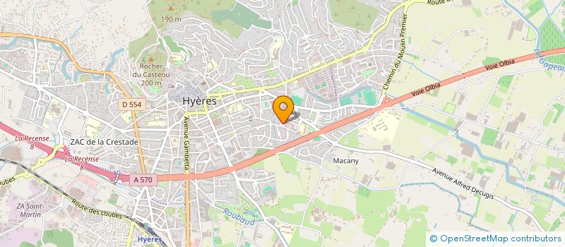 localisation de l'entreprise MONSIEUR IBRAHIM SACKO  HYERES