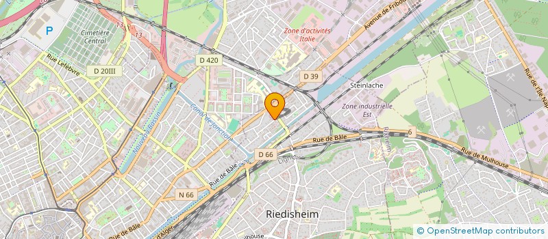 localisation de l'entreprise MONSIEUR IBRAHIM SADOKI  RIEDISHEIM