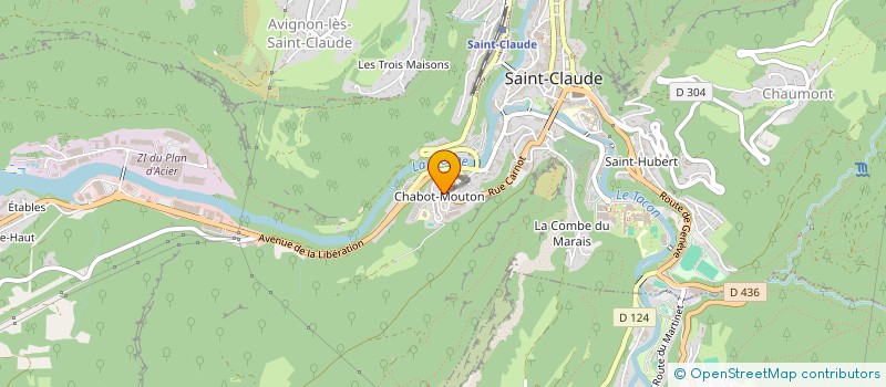 localisation de l'entreprise MONSIEUR IBRAHIM SAGLAM à SAINT-CLAUDE