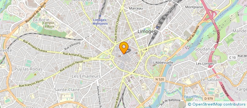 localisation de l'entreprise MONSIEUR IBRAHIM SAHINKAYA à LIMOGES