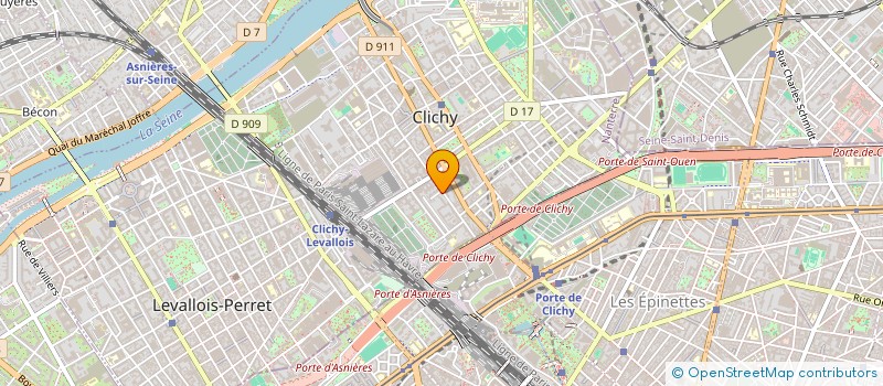 localisation de l'entreprise MONSIEUR IBRAHIM SAHLAOUI à CLICHY