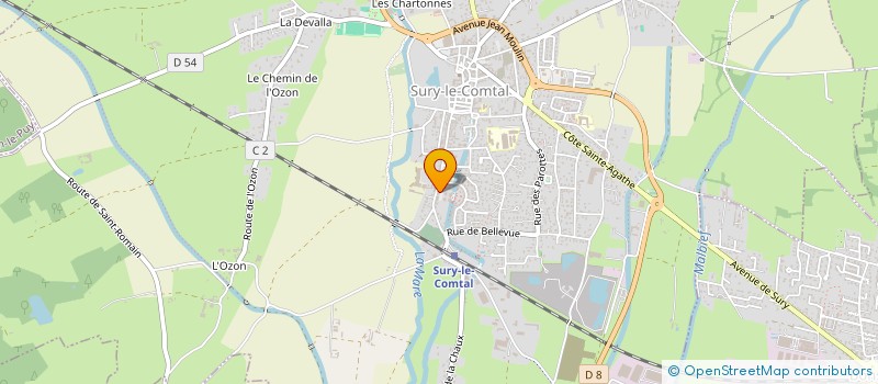 localisation de l'entreprise MONSIEUR IBRAHIM SAID MCOLO TOTO  SURY-LE-COMTAL