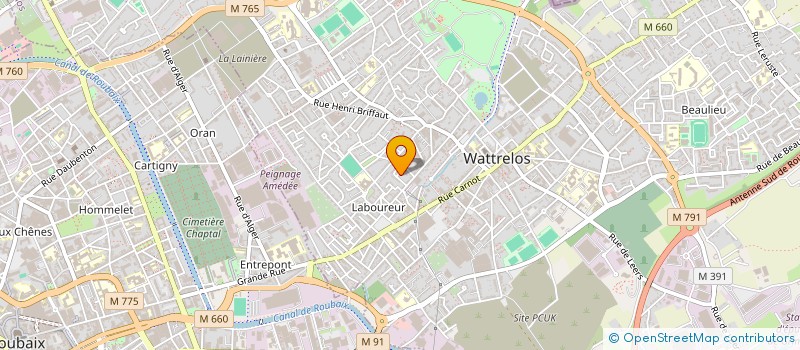 localisation de l'entreprise MONSIEUR IBRAHIM SAIDI à WATTRELOS