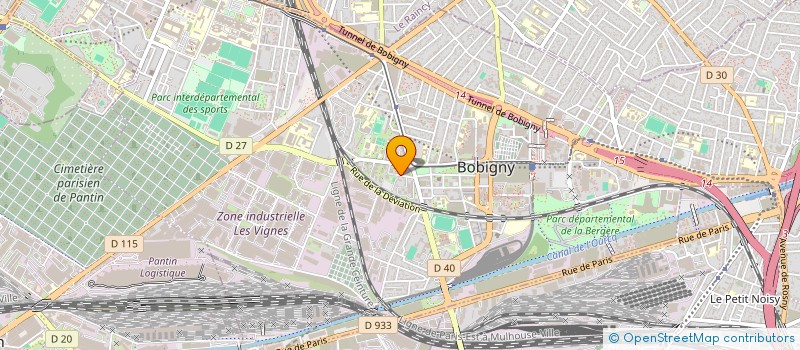 localisation de l'entreprise MONSIEUR IBRAHIM SAIDI  BOBIGNY