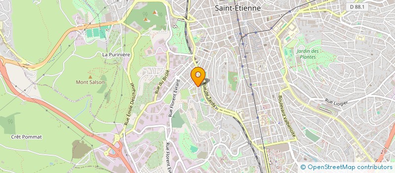 localisation de l'entreprise MONSIEUR IBRAHIM SATILMIS  SAINT-ETIENNE