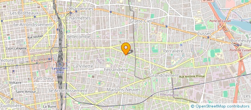 localisation de l'entreprise MONSIEUR IBRAHIM SAWADOGO  VILLEURBANNE