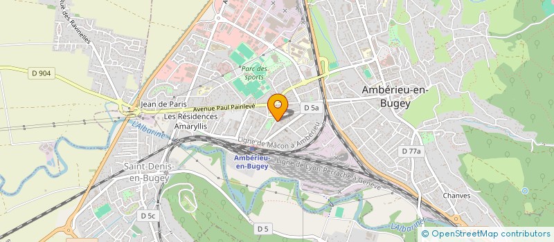 localisation de l'entreprise MONSIEUR IBRAHIM SAWADOGO  AMBERIEU-EN-BUGEY