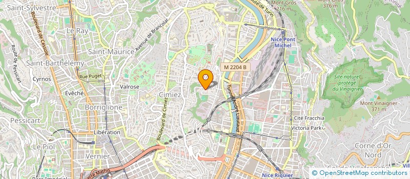 localisation de l'entreprise MONSIEUR IBRAHIM SHABAZGERIYEV à NICE