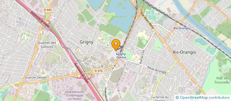 localisation de l'entreprise MONSIEUR IBRAHIM SIBY  GRIGNY