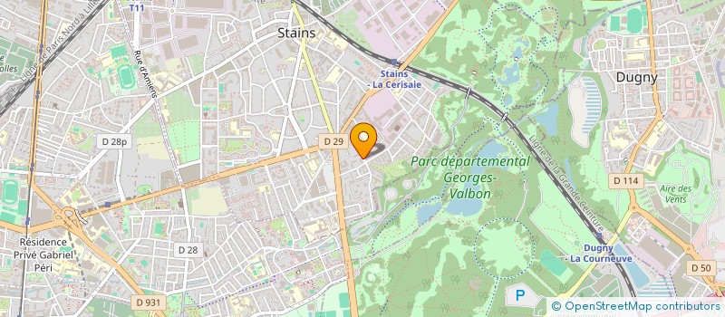 localisation de l'entreprise MONSIEUR IBRAHIM SISSAKO à STAINS