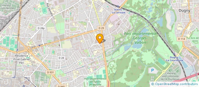 localisation de l'entreprise MONSIEUR IBRAHIM SISSOKO  STAINS