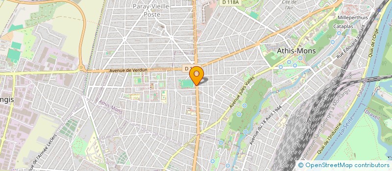 localisation de l'entreprise MONSIEUR IBRAHIM SOW à ATHIS-MONS