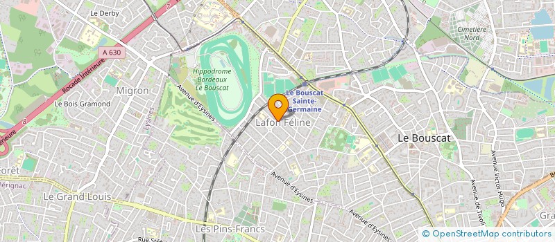 localisation de l'entreprise MONSIEUR IBRAHIM SOW  LE BOUSCAT