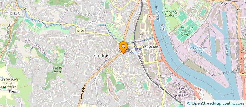 localisation de l'entreprise MONSIEUR IBRAHIM SYLLA  OULLINS-PIERRE-BENITE