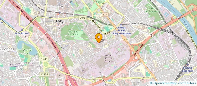 localisation de l'entreprise MONSIEUR IBRAHIM TOURE  EVRY-COURCOURONNES