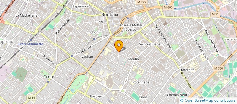 localisation de l'entreprise MONSIEUR IBRAHIM TRAORE  ROUBAIX