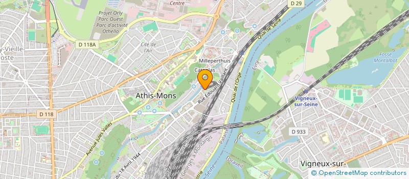 localisation de l'entreprise MONSIEUR IBRAHIM TRAORE à ATHIS-MONS