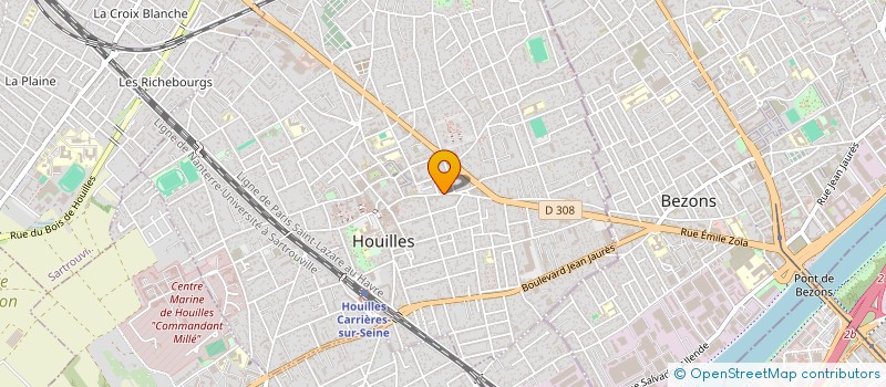 localisation de l'entreprise MONSIEUR IBRAHIM TRAORE  HOUILLES