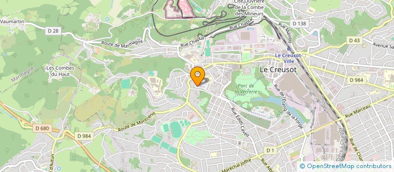 localisation de l'entreprise MONSIEUR IBRAHIM WAZIRI  LE CREUSOT