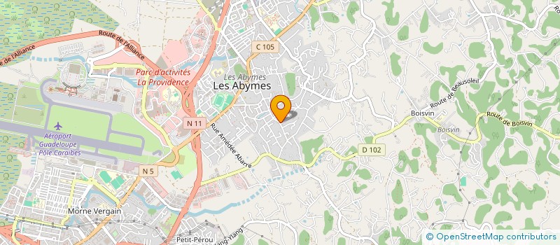 localisation de l'entreprise MONSIEUR IBRAHIM YACOUB à LES ABYMES
