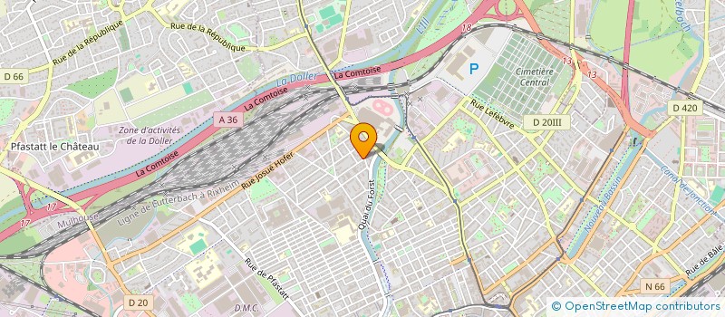 localisation de l'entreprise MONSIEUR IBRAHIM YIRTICI  MULHOUSE