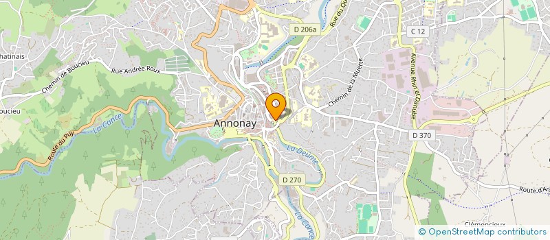 localisation de l'entreprise MONSIEUR IBRAHIM YUCE à ANNONAY