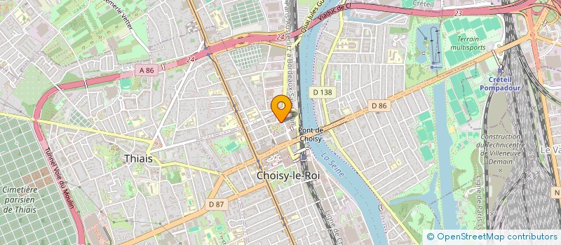 localisation de l'entreprise MONSIEUR IBRAHIM ZEROUALI  CHOISY-LE-ROI