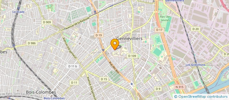 localisation de l'entreprise MONSIEUR IBRAHIMA ABDOULAYE à GENNEVILLIERS