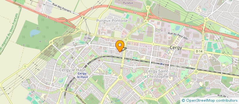 localisation de l'entreprise MONSIEUR IBRAHIMA BA  CERGY