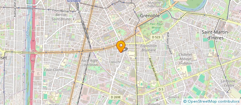 localisation de l'entreprise MONSIEUR IBRAHIMA BA à GRENOBLE