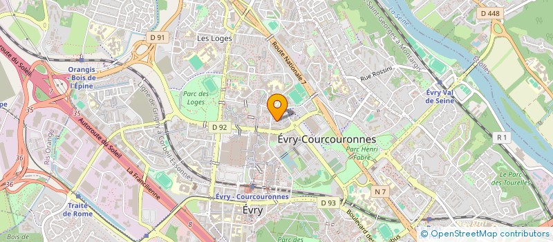 localisation de l'entreprise MONSIEUR IBRAHIMA BAH à EVRY-COURCOURONNES