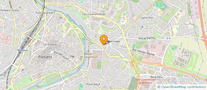 localisation de l'entreprise MONSIEUR IBRAHIMA BAH  POITIERS