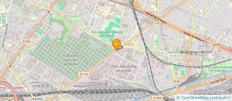 localisation de l'entreprise MONSIEUR IBRAHIMA BAMBA  BOBIGNY